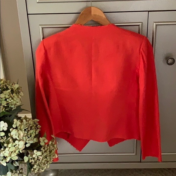 Cropped linen jacket - Picture 4 of 4